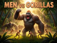 Logħba Men Vs Gorillas onlajn
