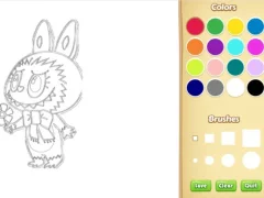 Logħba Chibi Labubu Coloring Book for Kids onlajn