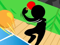 Logħba Stickman Ping Pong onlajn