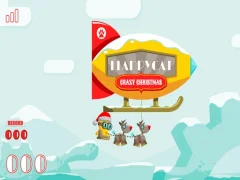 Logħba FlappyCat Crazy Christmas onlajn