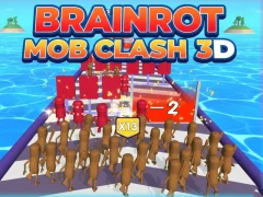 Logħba Brainrot Mob Clash 3D onlajn