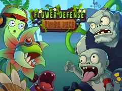 Logħba Flower Defense Zombie Siege onlajn