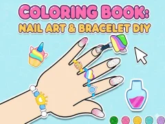 Logħba Coloring Book: Nail Art & Bracelet Diy onlajn