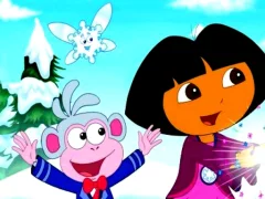 Logħba Dora Find 5 Differences onlajn