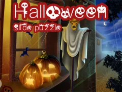 Logħba Halloween Slide Puzzle onlajn