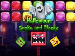 Logħba Halloween Snake and Blocks onlajn