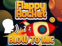 Logħba Flappy Rocket With Blowing onlajn