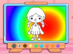 Logħba Coloring Book: Toca Boca Girl onlajn