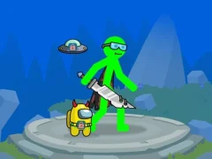 Logħba Stickman Mega Boss Battles! onlajn