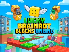 Logħba Lucky Brainrot Blocks Online onlajn