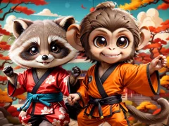 Logħba Kung-Fu Little Animals onlajn