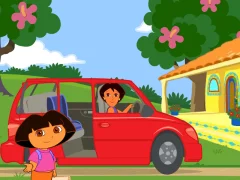 Logħba Dora The explorer Dora's Ride-Along City Adventure onlajn