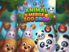 Logħba Animal Merge Zoo Drop onlajn