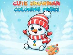 Logħba Cute Snowman Coloring Pages onlajn
