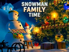 Logħba Snowman Family Time onlajn