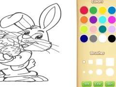 Logħba Easter Bunny Coloring Book for Kids onlajn