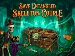 Logħba Save Entangled Skeleton Couple onlajn