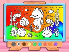 Logħba Coloring Book: Kawaii Sea Animals onlajn