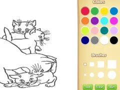 Logħba Cats Coloring Book For Kids onlajn