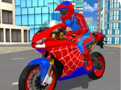 Logħba Hero Stunt Spider Bike Simulator 3d 2 onlajn