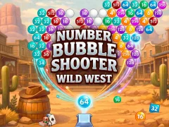 Logħba Number Bubble Shooter Wild West onlajn