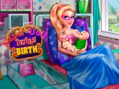 Logħba Super Doll Twins Birth onlajn