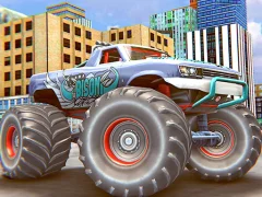 Logħba Monster Truck Stunt Driving Simulation onlajn