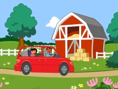 Logħba Dora The explorer Dora's Ride-Along Animal Photo Adventure onlajn