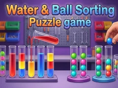 Logħba Water & Ball Sorting Puzzle game onlajn