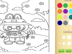 Logħba Labubu Coloring Book For Kids onlajn
