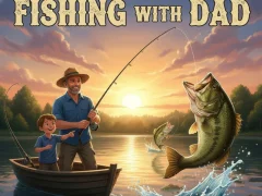 Logħba Fishing with Dad onlajn
