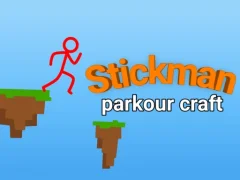 Logħba Stickman parkour craft onlajn
