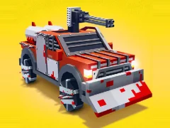 Logħba Zombie Derby Blocky Roads onlajn