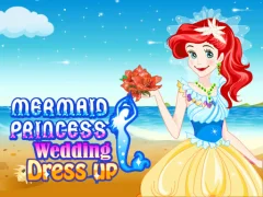 Logħba Mermaid princess wedding dress onlajn
