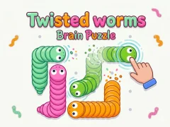Logħba Twisted worms Brain Puzzle onlajn