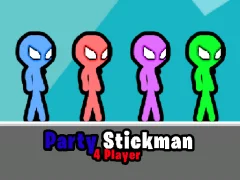 Logħba Party Stickman 4 Player onlajn