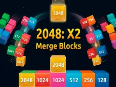 Logħba 2048 X2 Merge Blocks onlajn