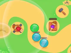 Logħba Monkey Bubble Defense onlajn