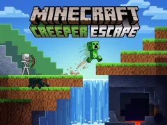 Logħba Minecraft Creeper Escape onlajn