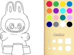 Logħba Easy Labubu Coloring Book onlajn