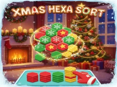 Logħba Xmas Hexa Sort onlajn