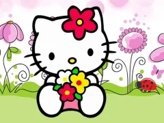 Logħba Hello Kitty Jigsaw onlajn