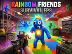 Logħba Rainbow Friends Survival FPS onlajn