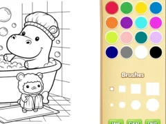 Logħba Cozy Friends Coloring Book for Kids onlajn