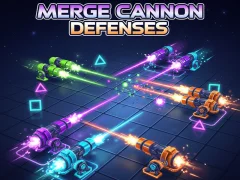Logħba Merge Cannon Defenses onlajn