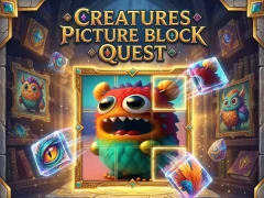 Logħba Creatures Picture Block Quest onlajn