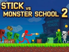 Logħba Stick vs Monster School 2 onlajn