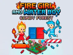Logħba Fire Girl and Water Boy Candy Forest onlajn
