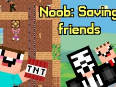 Logħba Noob: Saving Friends onlajn