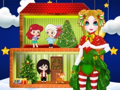 Logħba Christmas Puppet Princess House onlajn